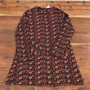 Zara knit floral Long Sleeve Dress size 11/12